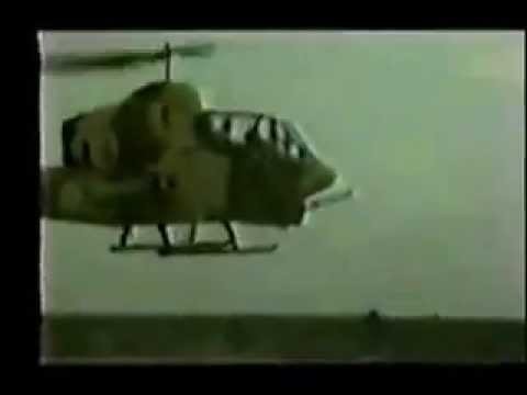 Iran-Iraq War: Iranian AH-1J Cobra engaging Iraqi tanks with TOW II missles