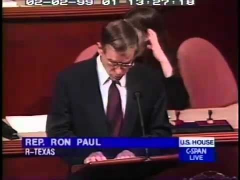 Ron Paul in 1999: Blasts Clinton on Iraq and Wars, Predicts Terrorist Attac