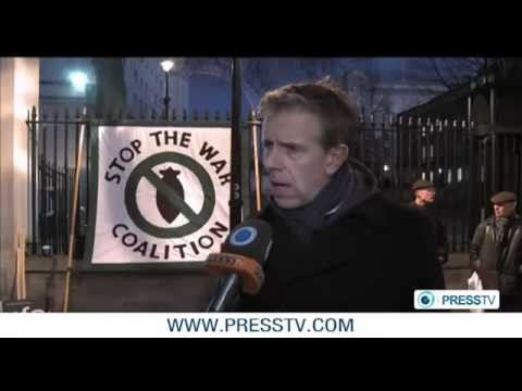 UK anti-war protesters rally in London