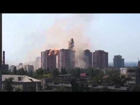 Ukraine Donetsk Donbass Shelling LCD Castle August 7