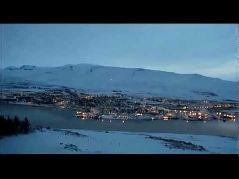 ICELAND: Akureyri Northern Iceland - 8 November 2012 Timelapse Movie.