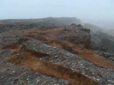 Blowing Hail at Thingvellier National Park