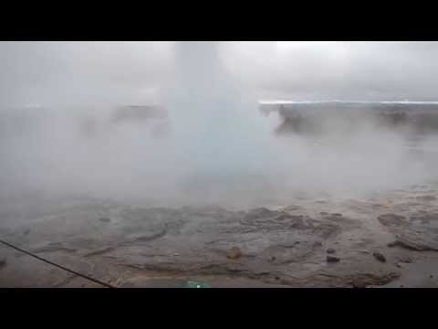 Geyser Eruption In Iceland