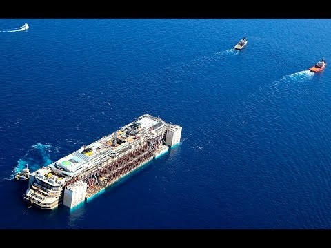 Costa Concordia towed to Genoa for scrap
