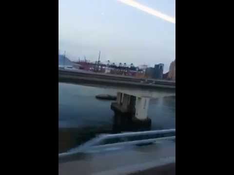 Ferry on Fire and Sinking Shortly Afterwards in Italy - Live Footage