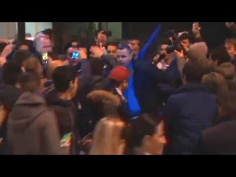 Spot Shaqiri! Xherdan Gets Mobbed As He Arrives In Milan From Bayern