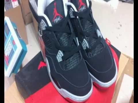 www.trade-aaa.com-------Air Jordan 4 IV Retro \Black Cement/RED\