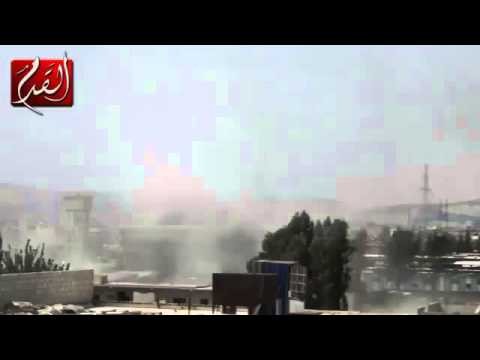 Syria - Ruthless Dictator Bombs Qadam Suburb of Damascus 5-18-13