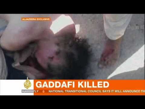 (18+) Al Jazeera: Muammar Gaddafi dead - video