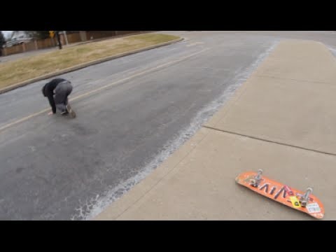 Skateboard Shot To Nuts While Manualing!?