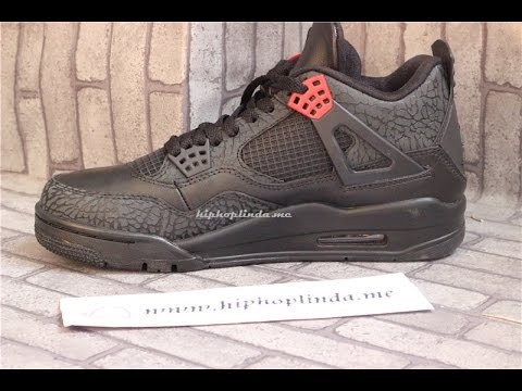 2015 Air Jordan 4s Retro 3lab4 Black Infrared Sample Shoes