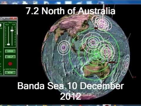 Earthquake 7.2 - 2nd Large Earthquake in 4 Days - North of Australia + Japa