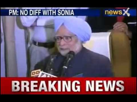 No difference of opinion with Sonia Gandhi: Manmohan Singh