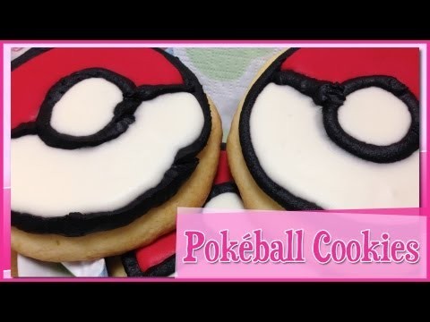 Pokeball Cookies from Pokemon X & Y ~ ãƒ¢ãƒ³ã‚¹ã‚¿ãƒ¼ãƒœãƒ¼ãƒ«ã®ã‚¯ãƒƒã‚­ã
