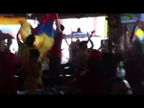 Colombians Exploding After Final Goal in World Cup vs Japan