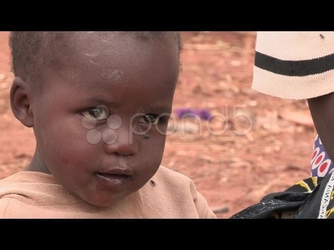 Kenya: African Baby Eats. Stock Footage