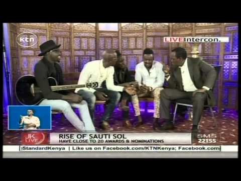 Jeff Koinange in Studio with the talented Kenyan band Sauti Sol Part 1