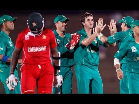 (South Africa 339/4 vs Zimbabwe 227/10) ICC World Cup 2015 Match 3- Highlig