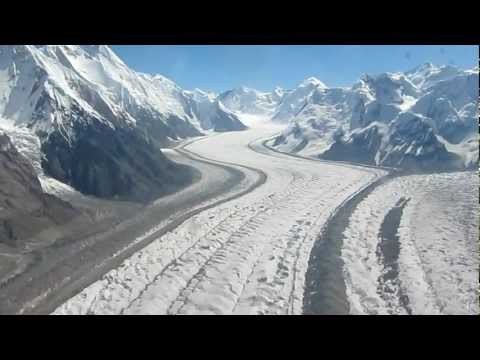 Riding a helicopter in Kyrgyzstan