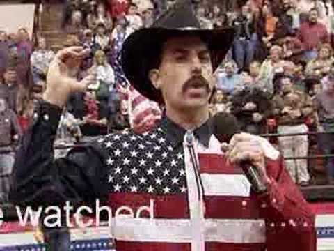 Borat Sings The National Anthem ?