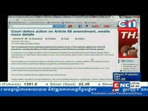 CTN News 05-30-2013 : Affaire Thai Thai