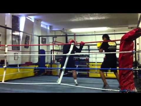 Andrew Kometa Middleweight boxer from Kiribati training at Crewe ABC.mp4