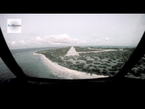 C-130 Low Pass And Landing at an Abandoned Island Airport | AiirSource