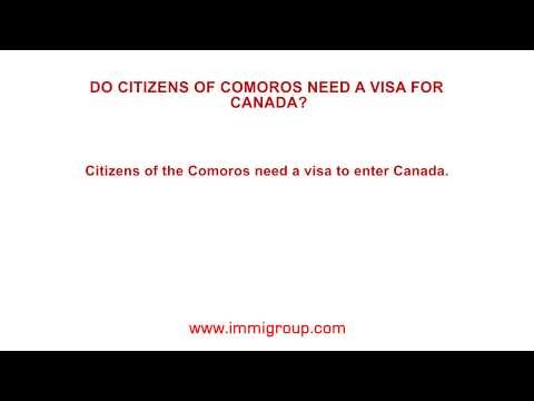 Do citizens of Comoros need a visa for Canada?