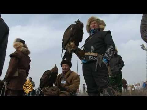 Winter eagle-hunting in Kazakhstan