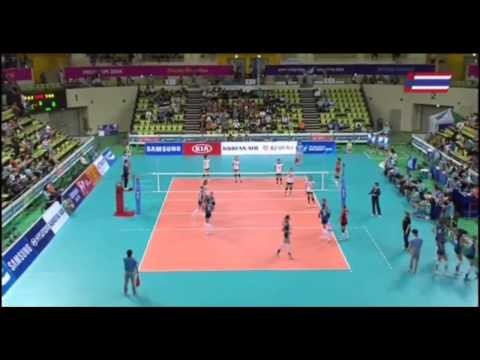 Valley Ball Women's Thailand VS Kazakhstan - Asian Games 2014 27/9/2014 Ful