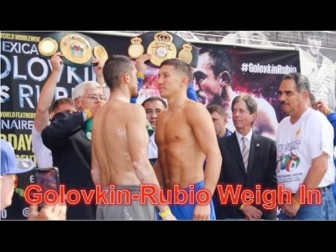 Golovkin-Rubio Weigh In