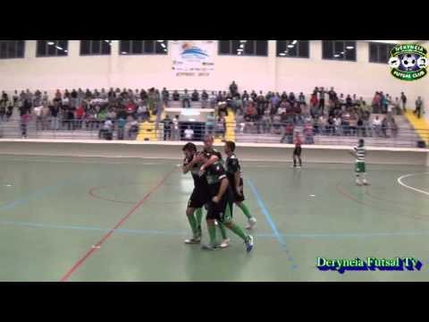 GudangSport.com : Deryneia Futsal Club - Omonoia Nicosia  (11/10/2013 Highl