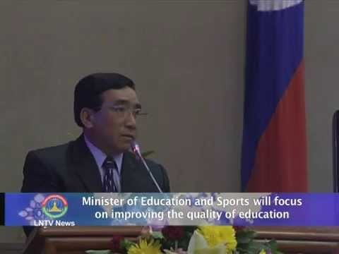 Lao NEWS on LNTV: MoES will focus on improving the quality of education.16/
