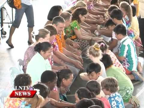 Lao NEWS on LNTV: VIS celebrates Lao New year which everyone looks forward 