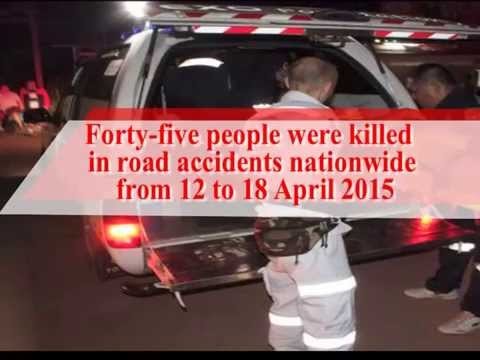 Lao NEWS on LNTV: 45 people were killed in road accidents nationwide from 1