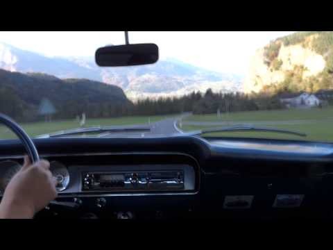 X-ing the border from Switzerland to Liechtenstein in a Ford Fairlane 500 !