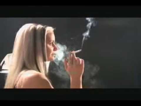 Vaduz (Liechtenstein) Girl's Smoking Cigarette on Road Side