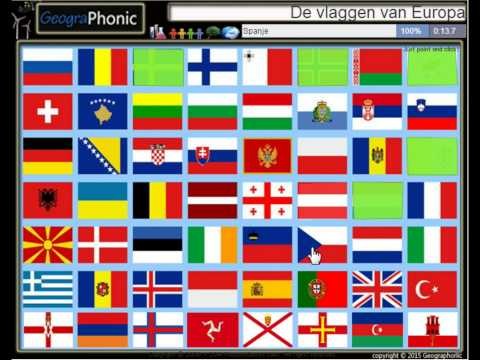 De vlaggen van Europa