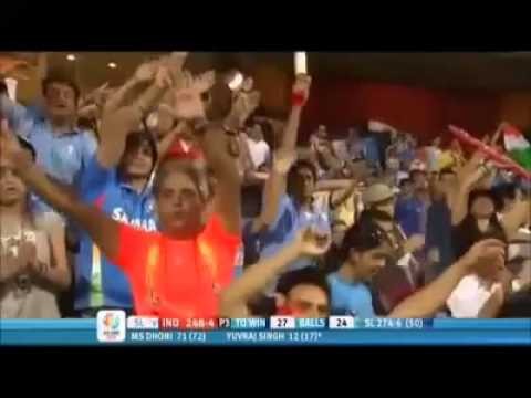 45000 people singing VANDE MATARAM finals INDIA SRILANKA cricket world cup 