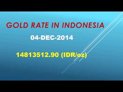 Gold Rate In Indonesian Market Today (04-Dec-2014)