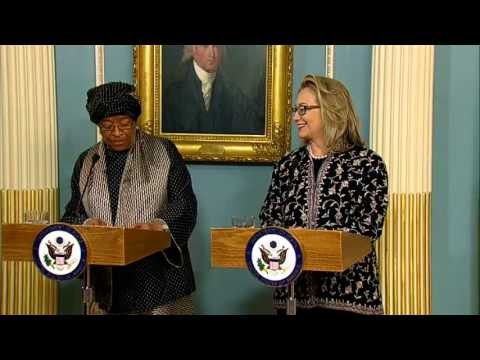 Secretary Clinton Meets With Liberian President Sirleaf