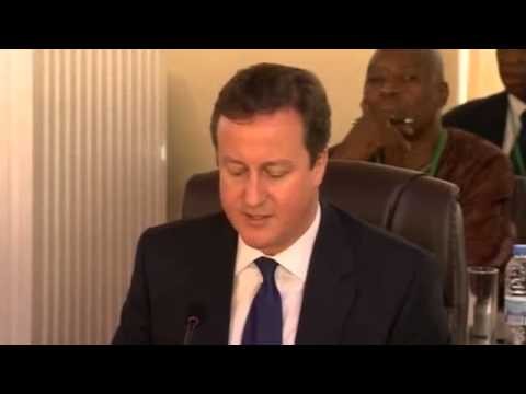 David Cameron: tackling poverty 'is about more than aid' - video