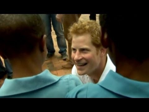 Prince Harry visits his African charities