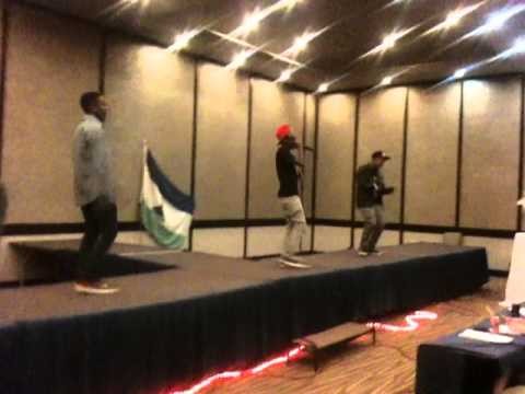 Ghetto I'z performing at Miss Teen Lesotho