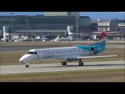Airport Traffic FRA - Luxair - Embraer ERJ-145LU - LX-LGZ - Taxi