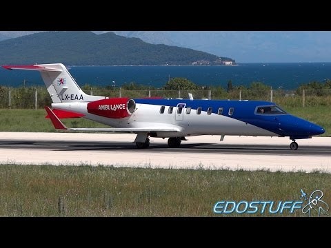 European Air Ambulance - Learjet 45XR LX-EAA - Takeoff from Split airport S