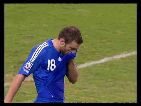Funny Own Goal (Greece vs. Luxembourg - Qualifiers 2010)