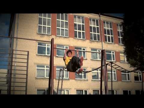 Ghetto workout some muscle ups and short human flag. Latvia