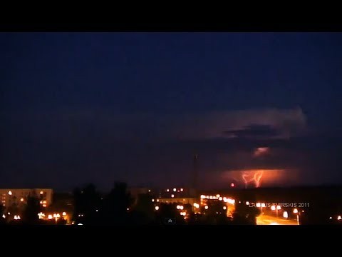 Distant thunderstorm time-lapse | Riga