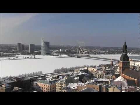 Riga from above in winter - 2013 (Latvia)